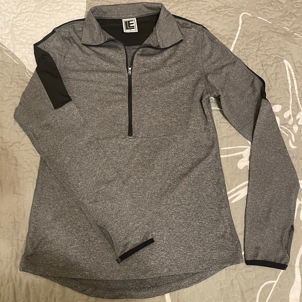 1/2 zip front run sport top